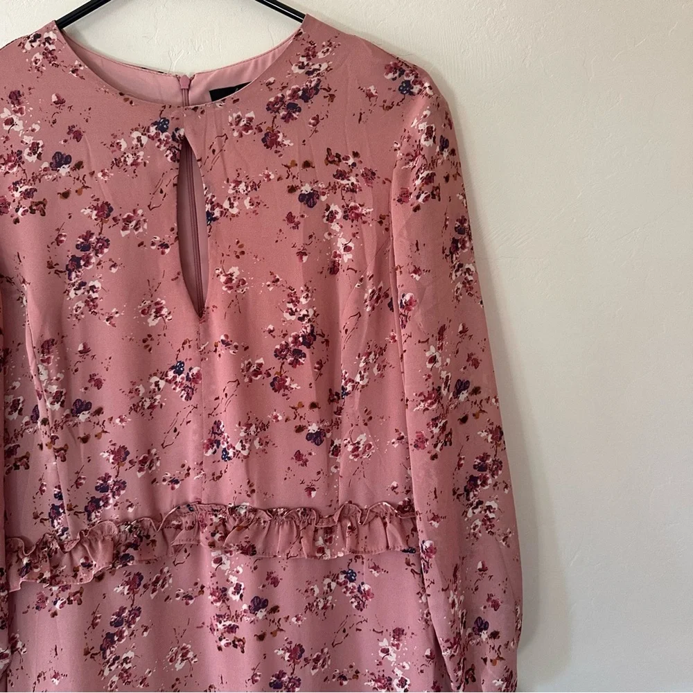 Bardot Ditsy Frill Dress in Rose Ditsy - Picture 3 of 11